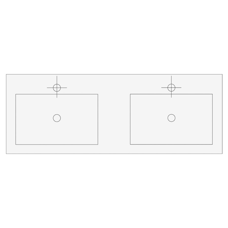Lavabo QAMAR-DIVO LEONARDO
141,0 x 0,6 x 52,0 cm
2 lavabos