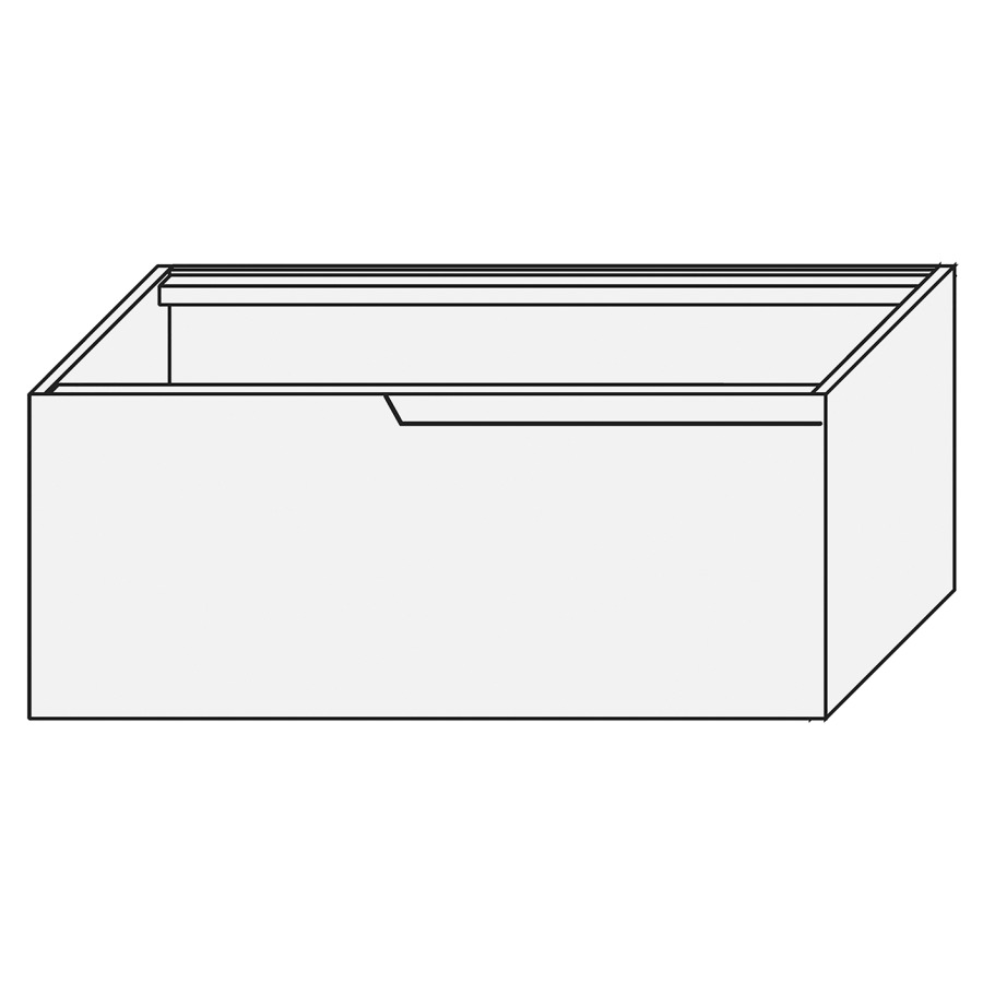 Élément inférieur PRESTIGE
CLASSIC, 80,0 x 32,0 x 50,0 cm
élément à 1 tiroir
fin gauche de la combinaison
de meuble