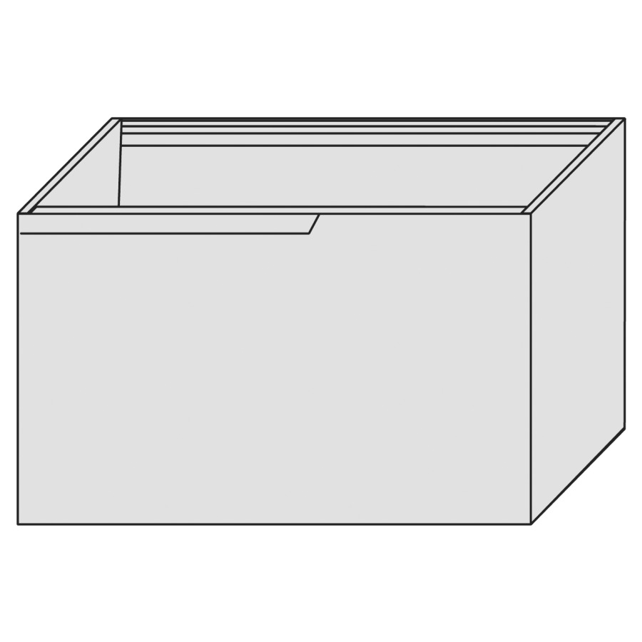 Élément inférieur PRESTIGE
CLASSIC, 70,0 x 48,0 x 50,0 cm
élément à 1 tiroir
avec l'onglet à 45° des deux
côtés