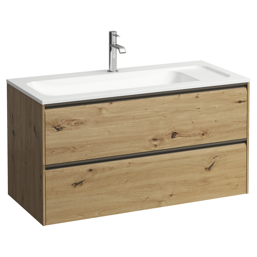 Combinaison de meuble MEDA
97,5 x 51,9 x 44,5 cm
élément à 2 tiroirs, incl.
lavabo blanc mat, sans
trop-plein