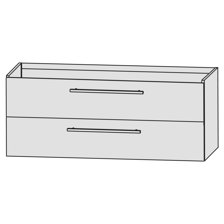 Élément inférieur CONNECT AIR
130,0 x 48,0 x 42,0 cm
élément à 2 tiroirs
pour lavabo Connect Air
214 116