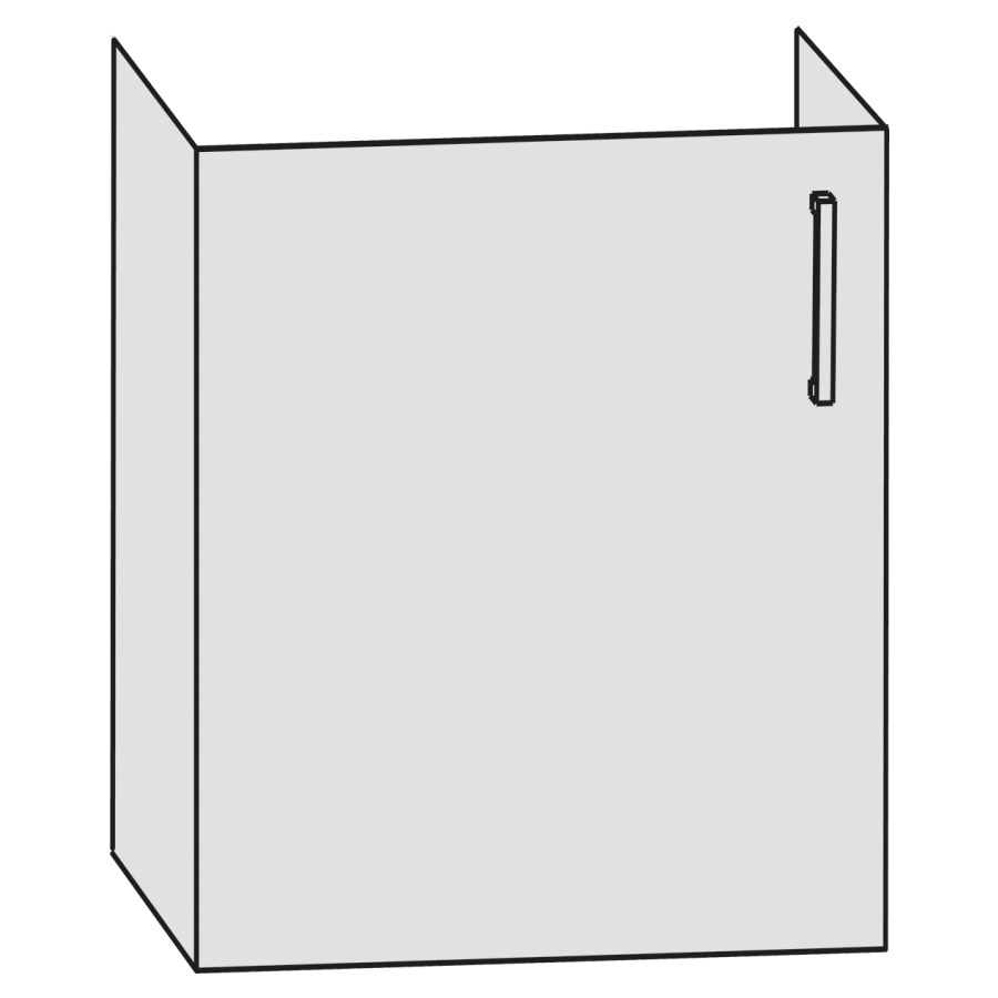 Élément inférieur LAUFEN PRO S
55,0 x 49,0 x 32,5 cm
armoire de tablette, 1 porte
charnières à gauche
pour lavabo Laufen Pro S
211 011/307