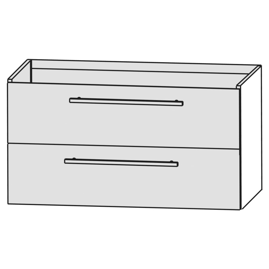 Élément inférieur ME BY STARCK
100,0 x 56,0 x 44,5 cm
élément à 2 tiroirs
pour lavabo Me by Starck
212 330