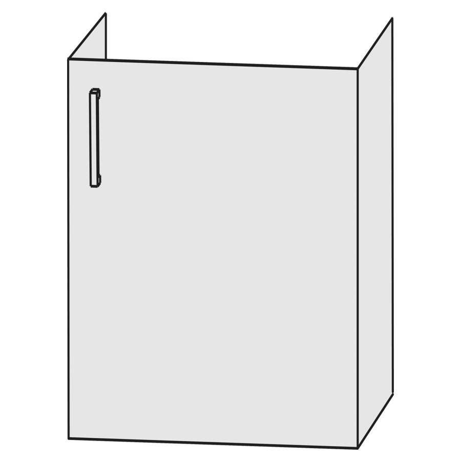 Élément inférieur COLLARO
40,0 x 49,0 x 32,0 cm
armoire de toilette, 1 porte
charnières à droite
pour lave-mains Collaro
211 790/791
