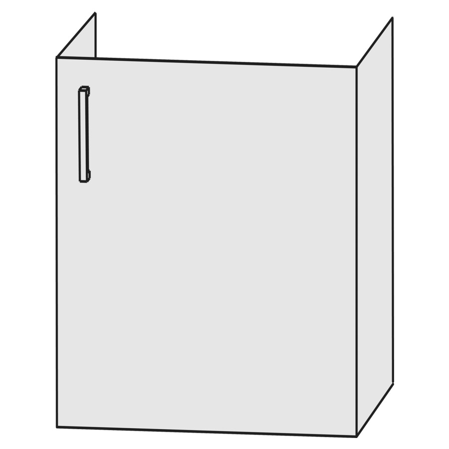 Élément inférieur COLLARO
45,0 x 49,0 x 35,0 cm
armoire de toilette, 1 porte
charnières à droite
pour lave-mains Collaro
211 792/794