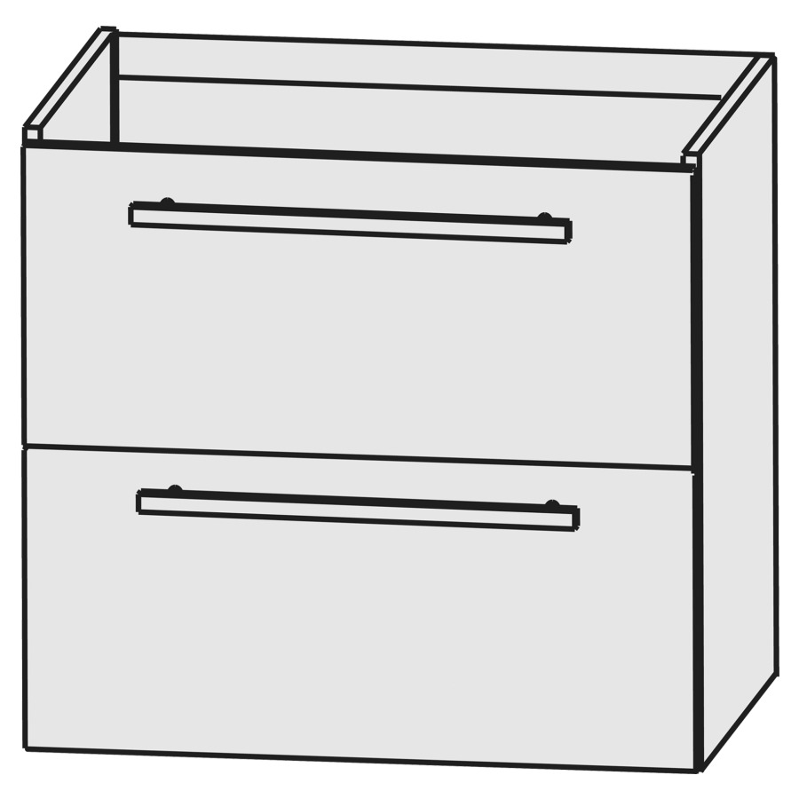 Élément inférieur COLLARO
55,0 x 49,0 x 42,3 cm
élément à 2 tiroirs
pour lavabo Collaro
211 813/814