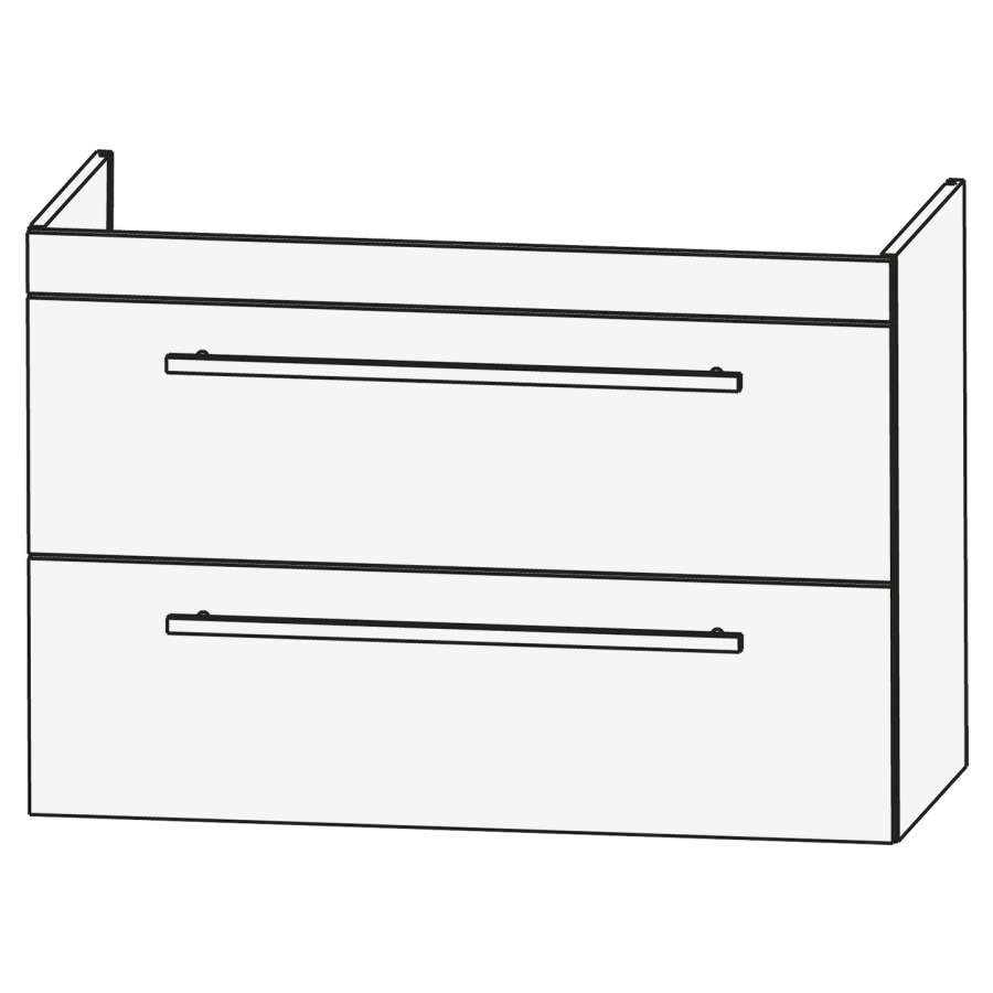 Élément inférieur VIU
80 x 56 x 45,5 cm
élément à 2 tiroirs
pour lavabo Viu 212 870