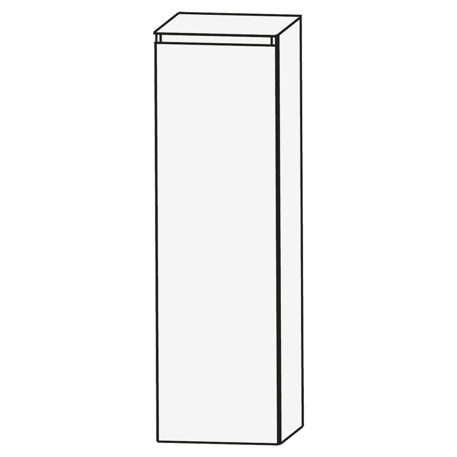 Armoire moyen CONCEPT LINE
40 x 131 x 30 cm, armoire de
tablette, 1 porte, charnières
à droite, 4 tablettes
barrepoignée en couleur corpus