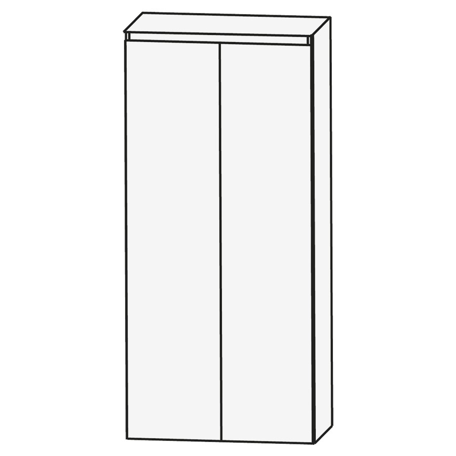 Armoire moyen CONCEPT LINE
60 x 131 x 30 cm
armoire de tablette
2 portes, 4 tablettes
barrepoignée en couleur corpus
