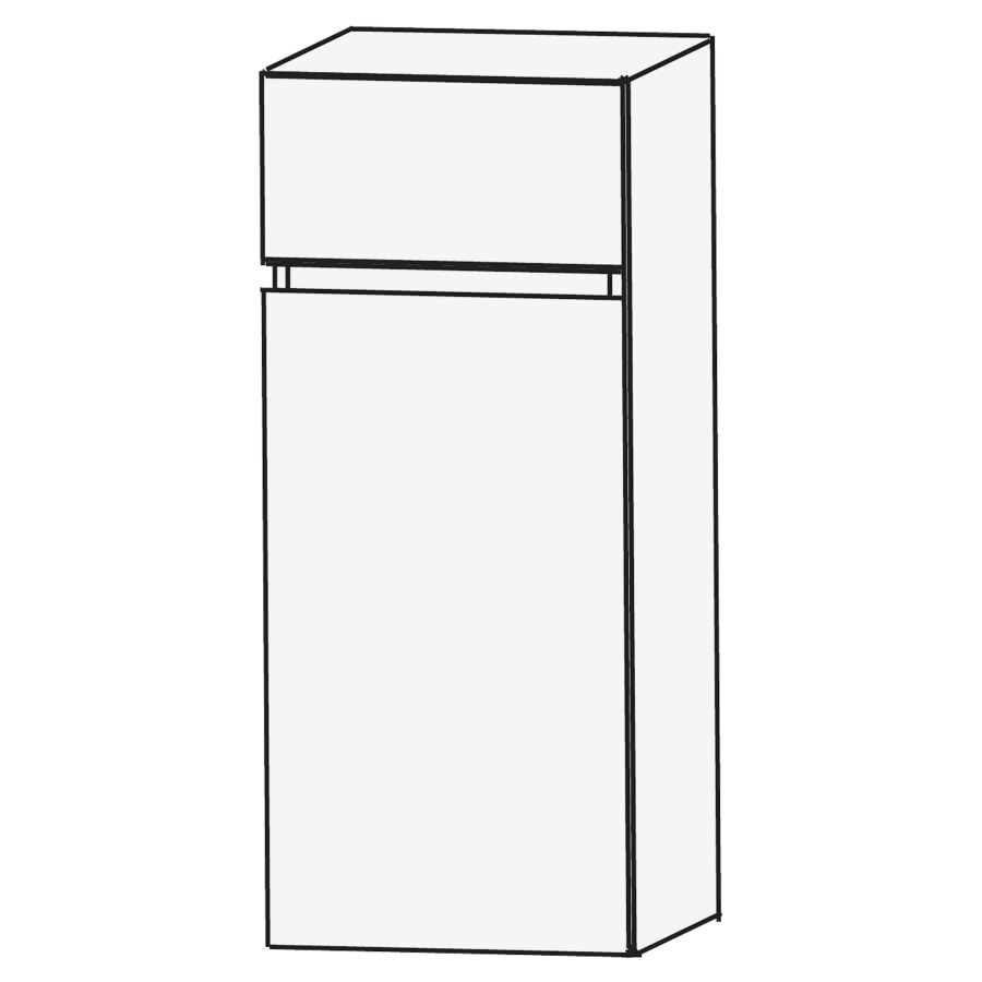 Armoire mi-haute CONCEPT LINE
40 x 83 x 30 cm
armoire de tablette
1 porte, charnières à droite
1 tablette, 1 tiroir
barrepoignée en couleur corpus