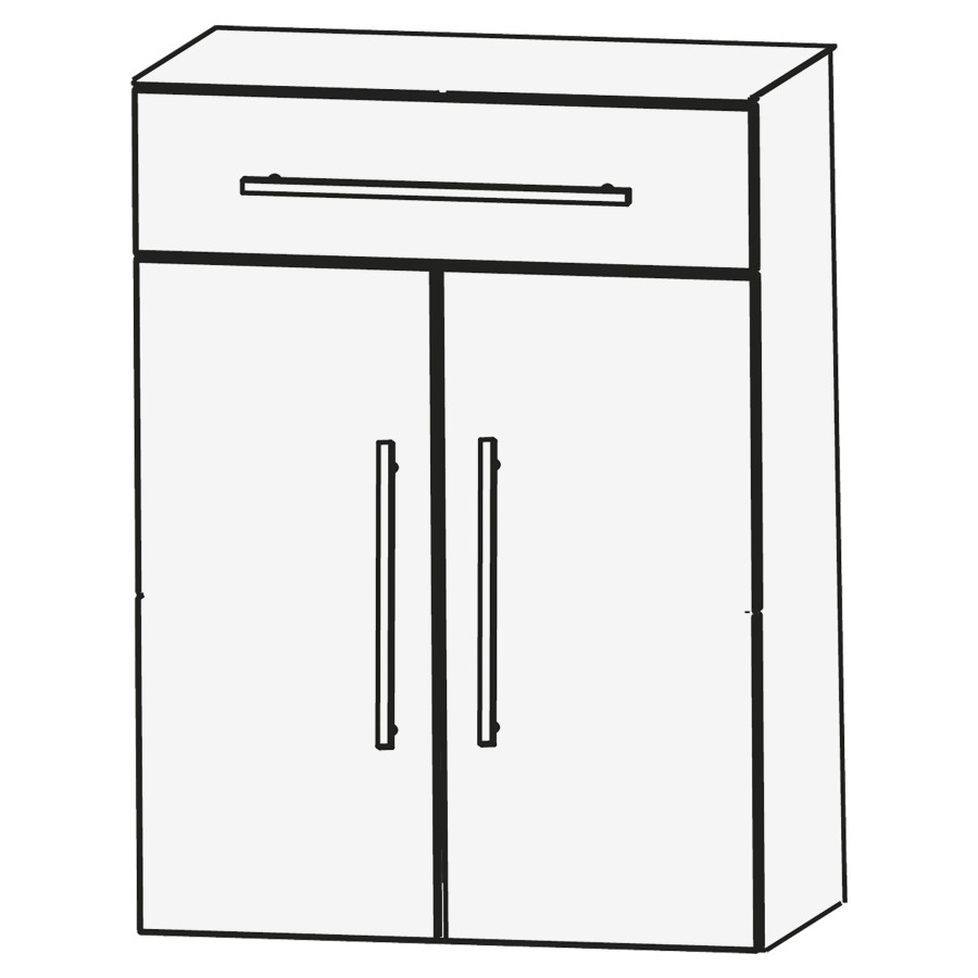 Armoire mi-haute CONCEPT LINE
60 x 83 x 30 cm
armoire de tablette, 2 portes
1 tablette, 1 tiroir
barrepoignée en couleur corpus