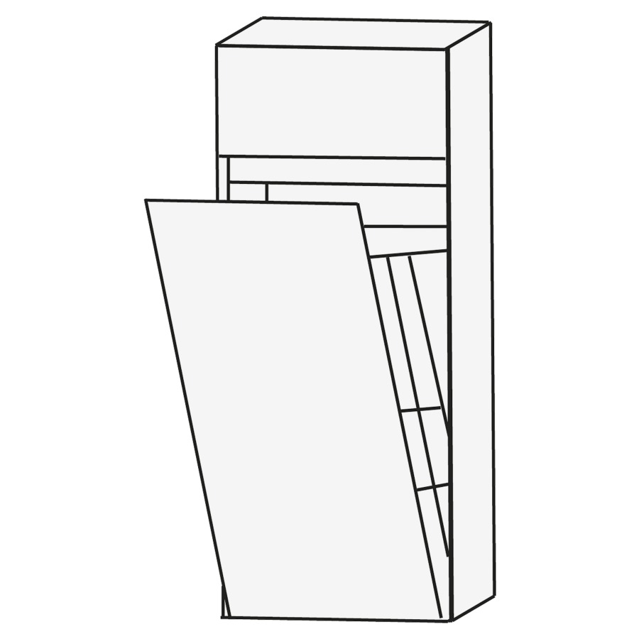 Armoire mi-haute CONCEPT LINE
40 x 83 x 30 cm
1 tiroir, 1 bascule à linge
barrepoignée en couleur corpus