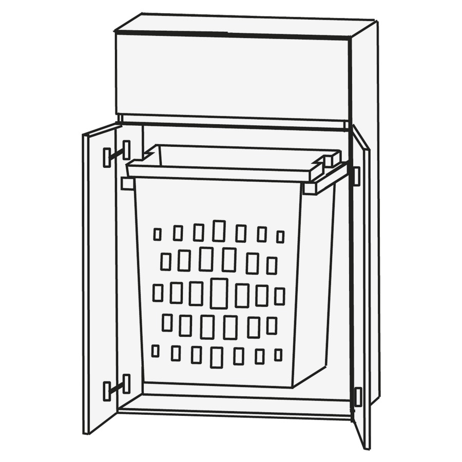 Armoire mi-haute CONCEPT LINE
60 x 83 x 30 cm
1 tiroir, 1 extrait de linge
barrepoignée en couleur corpus