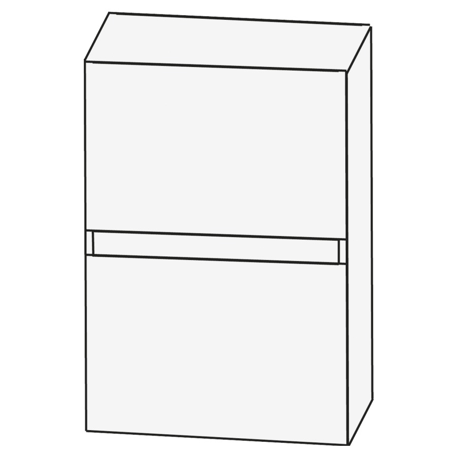 Armoire inférieure CONCEPT
LINE, 40 x 52 x 30 cm
élément à 2 tiroirs
barrepoignée en couleur corpus