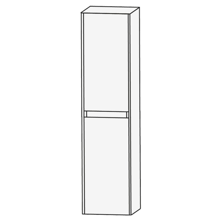 Armoire haute HIGH LINE
42 x 162,8 x 32 cm
armoire de tablette, 2 portes
charnières à gauche
4 tablettes