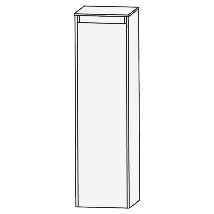 Armoire moyen HIGH LINE
42,5 x 132 x 32,2 cm
armoire de tablette, 1 porte
charnières à gauche
3 tablettes