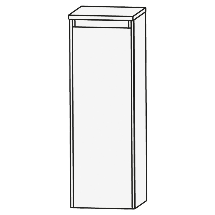 Armoire mi-haute HIGH LINE
42,5 x 84 x 32,2 cm
armoire de tablette, 1 porte
charnières à gauche
2 tablettes