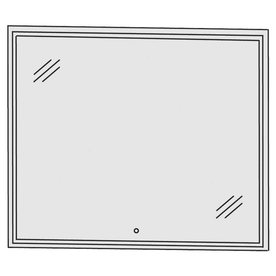 Miroir lumineux CONCEPT LINE
LED, 70,0 x 80,0 x 2,8 cm
éclairage LED périphérique
éclairage LED indirecte en
retrait, 1 comvertisseur LED
avec éclairage Emotion, 60 W
Touch LED-variateur, 41,9 W