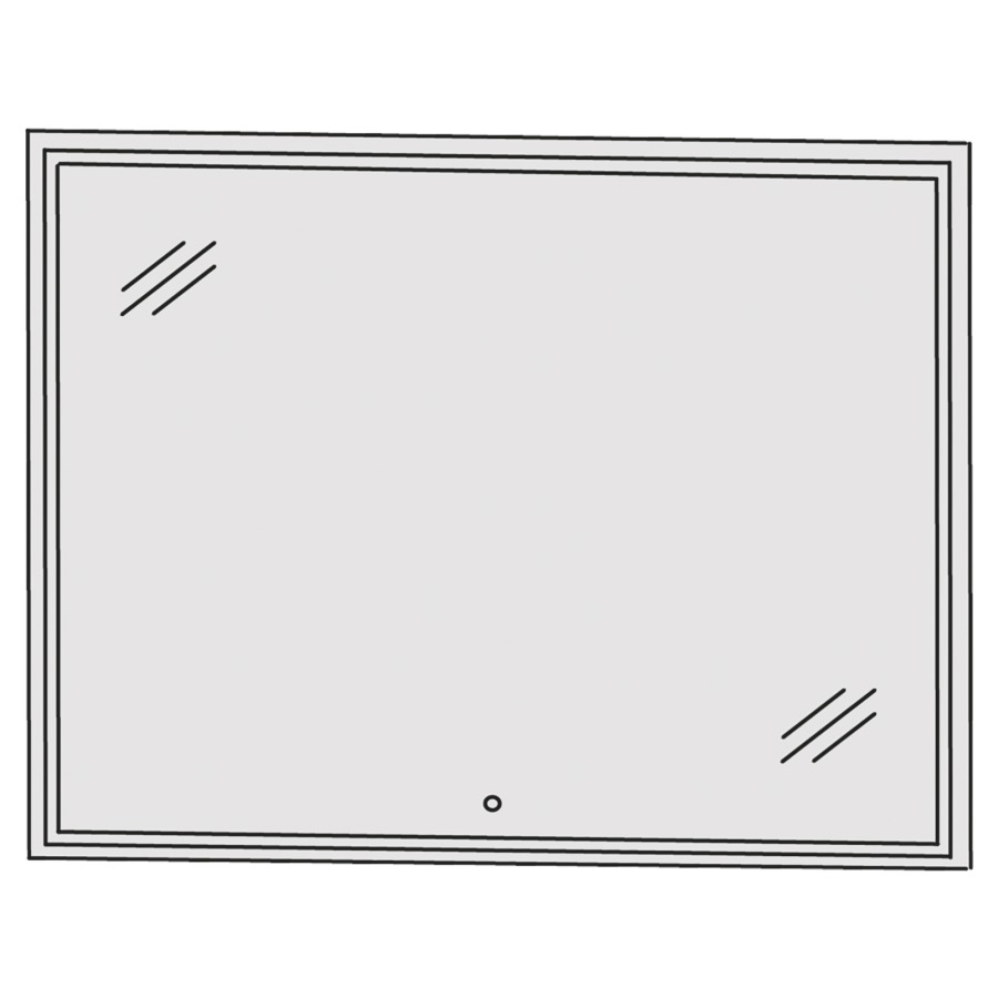 Miroir lumineux CONCEPT LINE
LED, 80,0 x 80,0 x 2,8 cm
éclairage LED périphérique
éclairage LED indirecte en
retrait, 1 comvertisseur LED
avec éclairage Emotion, 60 W
Touch LED-variateur, 45,0 W