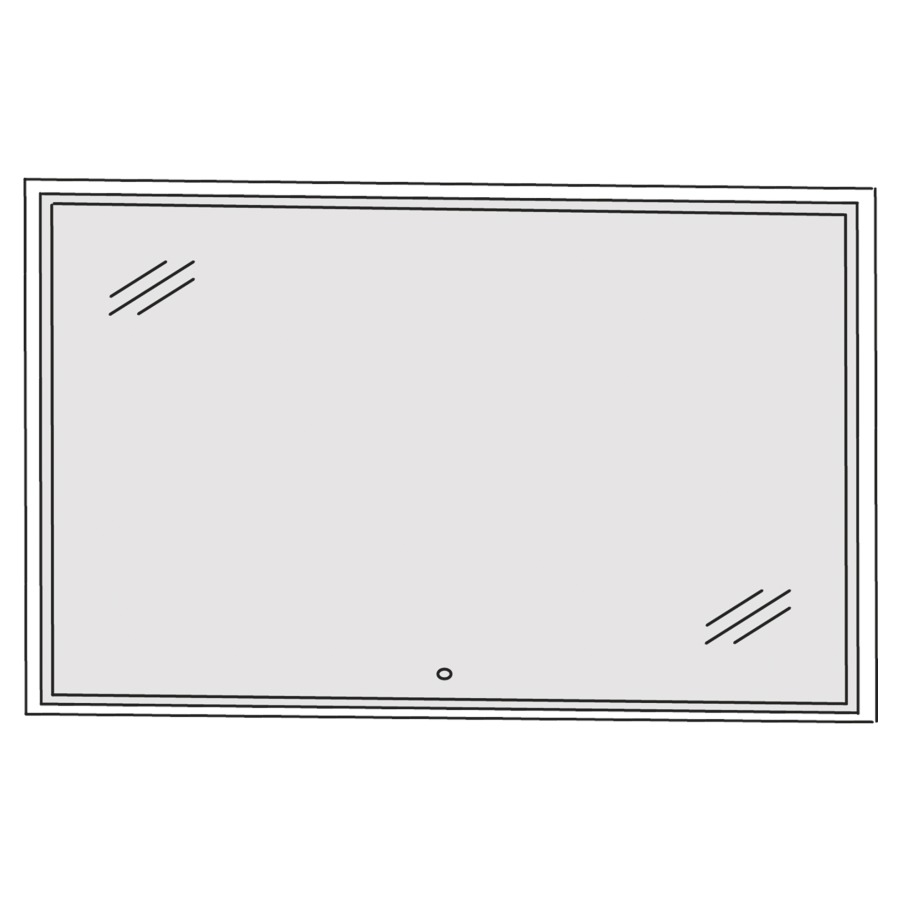 Miroir lumineux CONCEPT LINE
LED, 120,0 x 80,0 x 2,8 cm
éclairage LED périphérique
éclairage LED indirecte en
retrait, 1 comvertisseur LED
avec éclairage Emotion, 60 W
Touch LED-variateur, 48,1 W