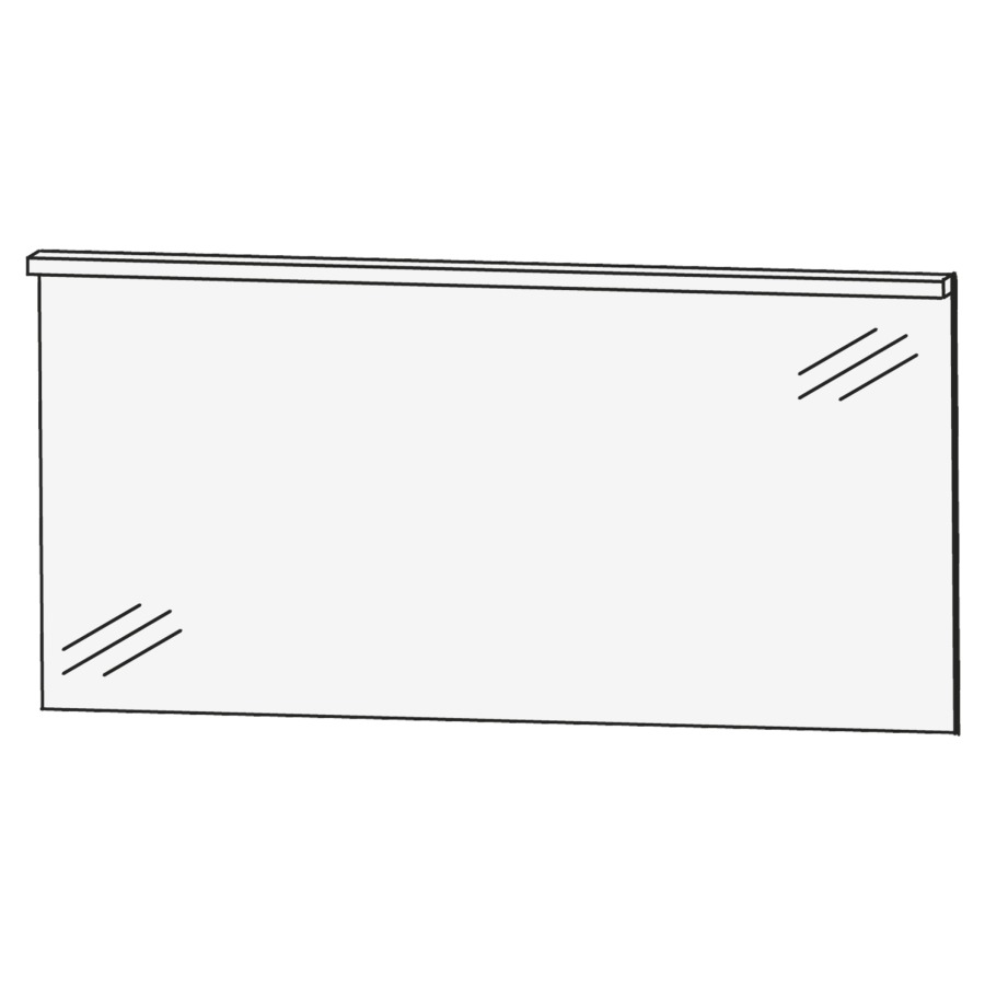 Miroir lumineux CONCEPT LINE
LED, 120,0 x 67,2 x 5,9 cm
éclairages LED en haut
11,4 W, comvertisseur 30 W
1 interrupteur