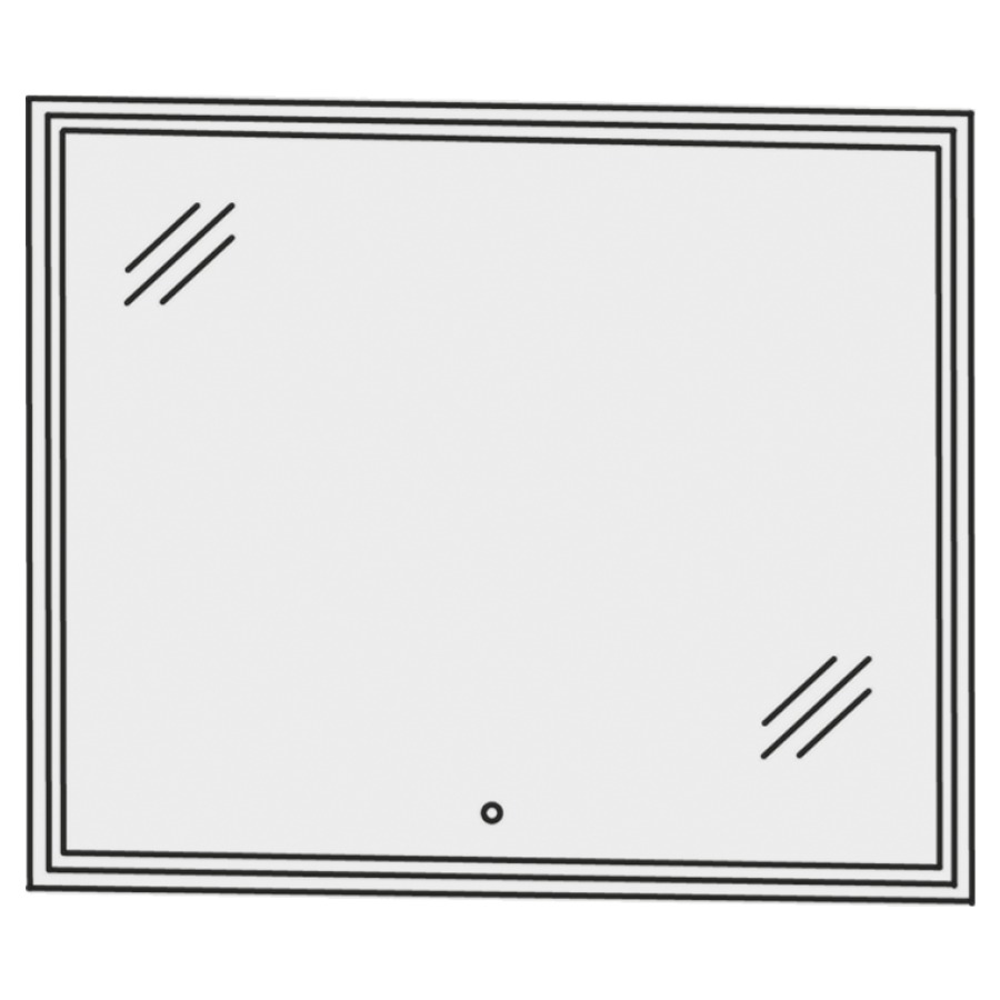 Miroir lumineux CONCEPT LINE
LED, 80,0 x 64,0 x 2,8 cm
éclairage LED périphérique
éclairage LED indirecte en
retrait, 1 palpeur pour
éclairage-Emotion
1 convertisseur LED 60 W
40,3 W
