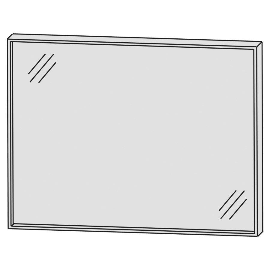 Miroir lumineux CONCEPT LINE
LED, 90,0 x 64,0 x 4,0 cm
cadre-LED en aluminium
éclairage LED périphérique
1 palpeur pour
éclairage-Emotion
1 convertisseur LED 60 W
46,5 W