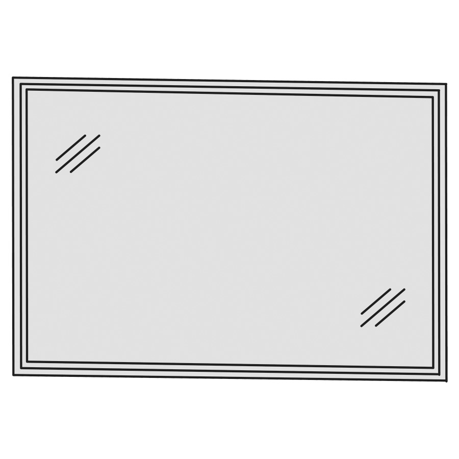 Miroir lumineux CONCEPT LINE
LED, 100,0 x 64,0 x 2,8 cm
éclairage LED périphérique
éclairage LED indirecte en
retrait, 1 comvertisseur LED
avec éclairage Emotion, 60 W
Touch LED-variateur, 43,5 W