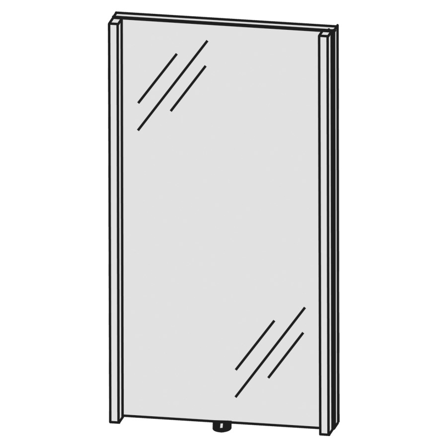 Miroir lumineux CONCEPT LINE
LED, 40,0 x 80,0 x 4,3 cm
2 éclairages LED verticals
2 x 12,4 W, comvertisseur 30 W
1 palpeur pour éclairage-
Emotion