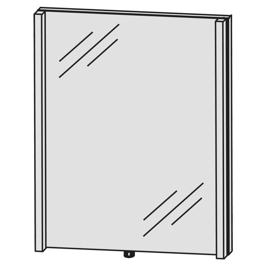 Miroir lumineux CONCEPT LINE
LED, 60,0 x 80,0 x 4,3 cm
2 éclairages LED verticals
2 x 12,4 W, comvertisseur 30 W
1 palpeur pour éclairage-
Emotion