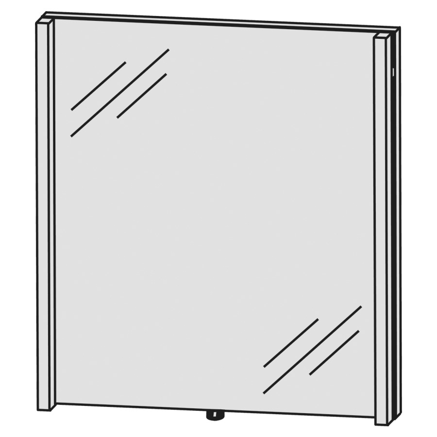 Miroir lumineux CONCEPT LINE
LED, 70,0 x 80,0 x 4,3 cm
2 éclairages LED verticals
2 x 12,4 W, comvertisseur 30 W
1 palpeur pour éclairage-
Emotion