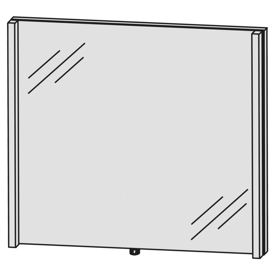 Miroir lumineux CONCEPT LINE
LED, 90,0 x 80,0 x 4,3 cm
2 éclairages LED verticals
2 x 12,4 W, comvertisseur 30 W
1 palpeur pour éclairage-
Emotion