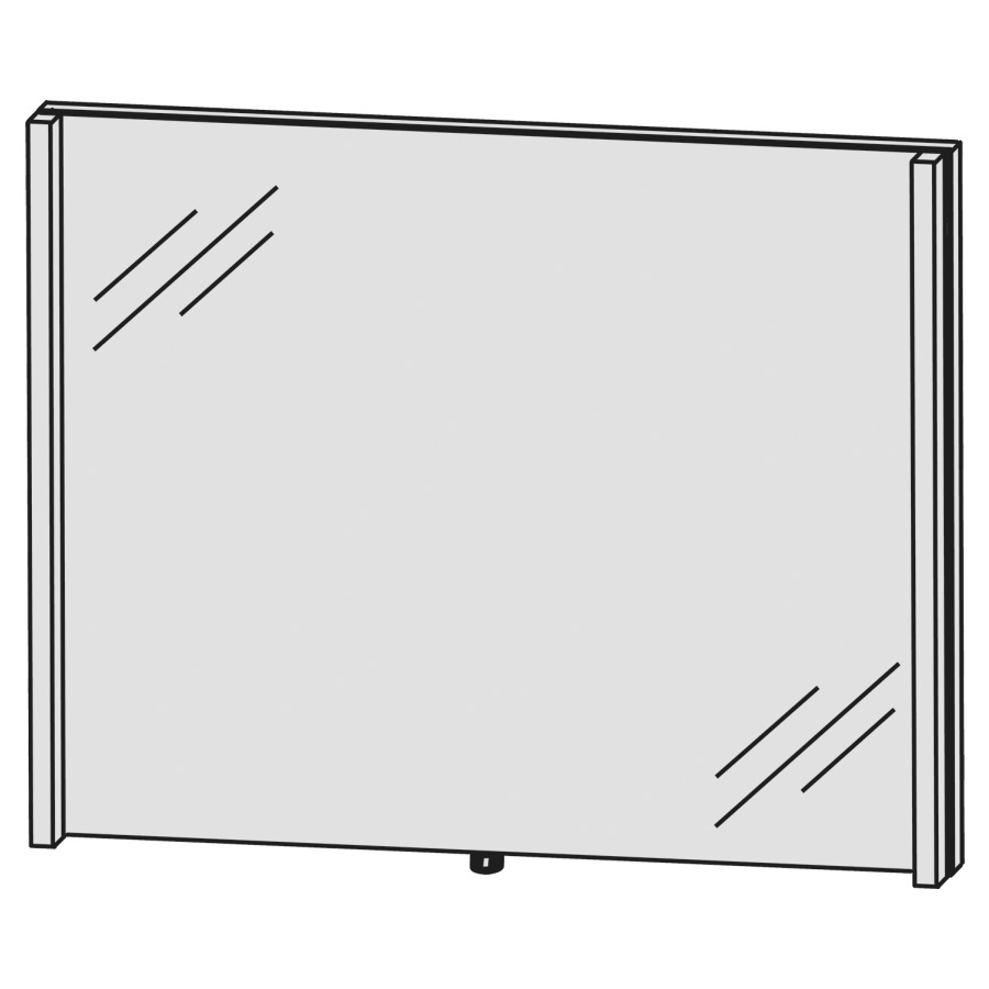 Miroir lumineux CONCEPT LINE
LED, 100,0 x 80,0 x 4,3 cm
2 éclairages LED verticals
2 x 12,4 W, comvertisseur 30 W
1 palpeur pour éclairage-
Emotion
