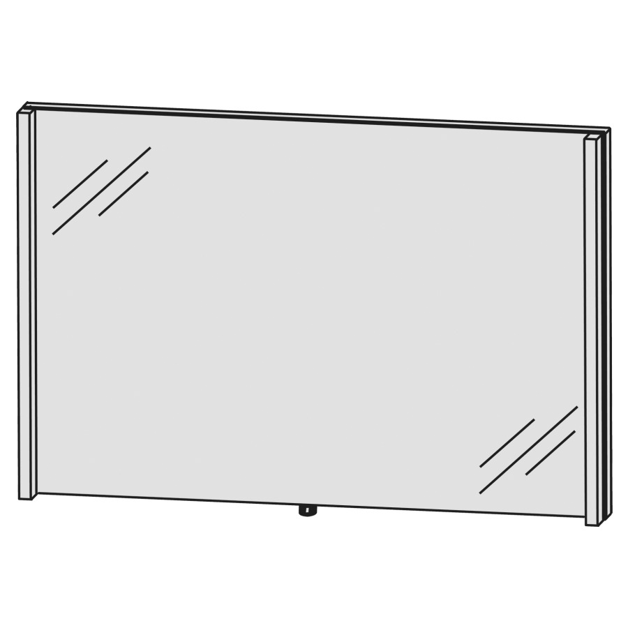 Miroir lumineux CONCEPT LINE
LED, 120,0 x 80,0 x 4,3 cm
2 éclairages LED verticals
2 x 12,4 W, comvertisseur 30 W
1 palpeur pour éclairage-
Emotion