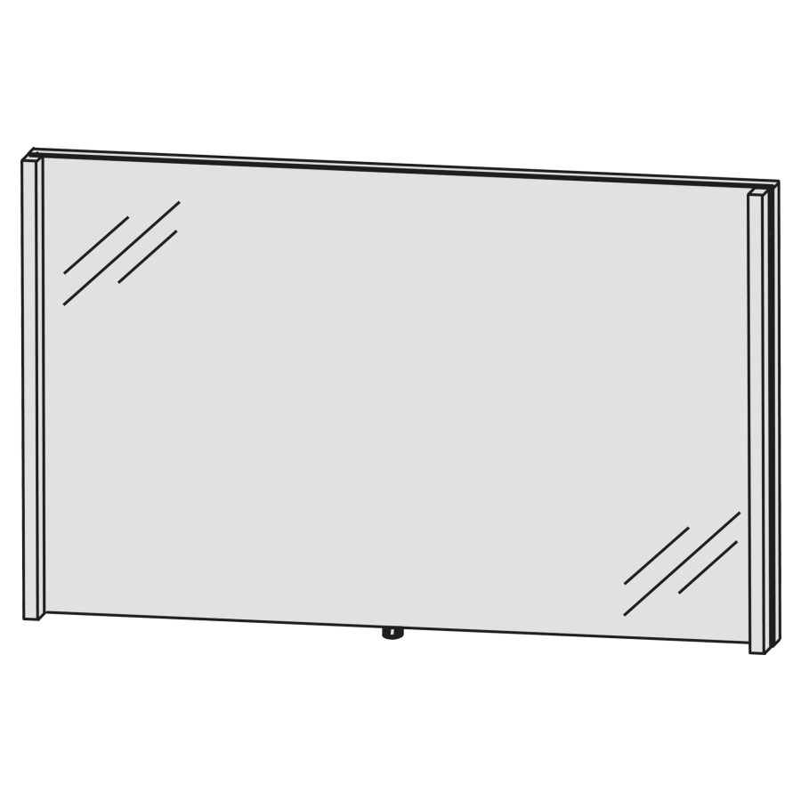 Miroir lumineux CONCEPT LINE
LED, 130,0 x 80,0 x 4,3 cm
2 éclairages LED verticals
2 x 12,4 W, comvertisseur 30 W
1 palpeur pour éclairage-
Emotion