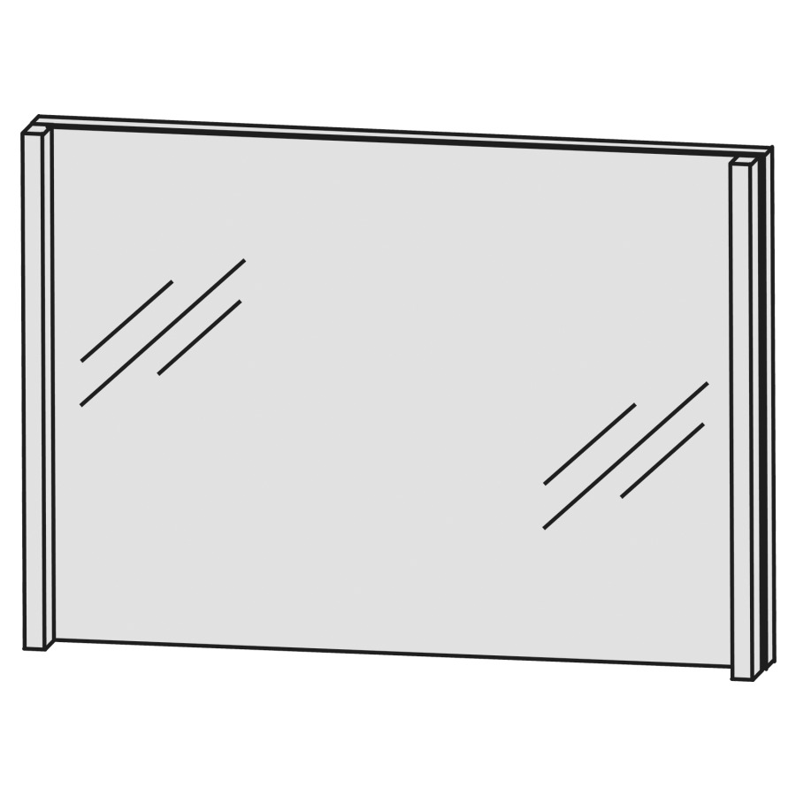 Miroir lumineux CONCEPT LINE
LED, 100,0 x 64,0 x 4,3 cm
2 éclairages LED verticals
2 x 6 W, comvertisseur 30 W
1 interrupteur
