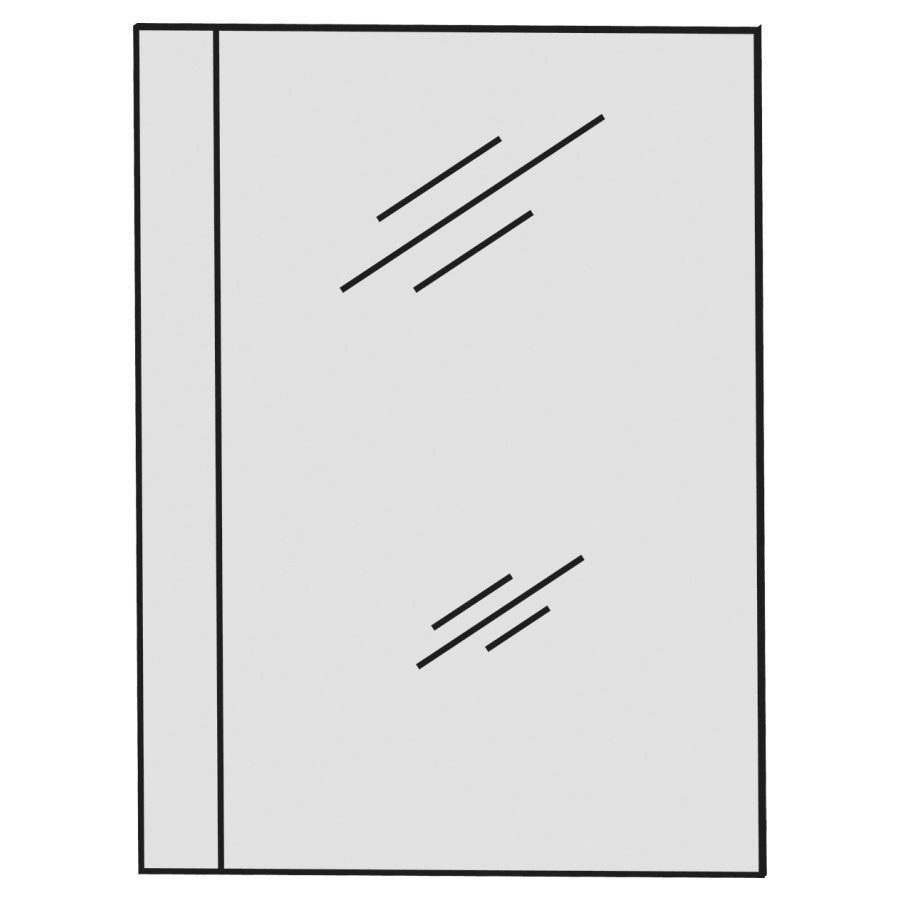 Miroir lumineux CONCEPT LINE
LED, 40,0 x 64,0 x 4,2 cm
1 lampe torche T5 14 W
à gauche, fenêtre de lumière
verticale, 1 interrupteur