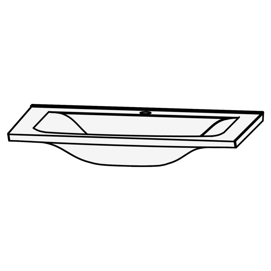 Lavabo CONCEPT LINE
80,6 x 52,7 cm, stoneplus
système d'écoulement et de
trop-plein y compris, pour
montage sur base de lavabo