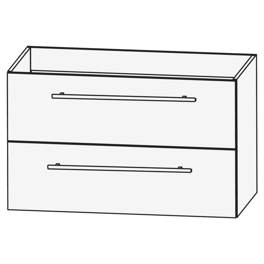 Elém. inférieur CONCEPT LINE
FEO, 70 x 48 x 47 cm
élément à 2 tiroirs
pour lavabo 259 382/383 et
259 395