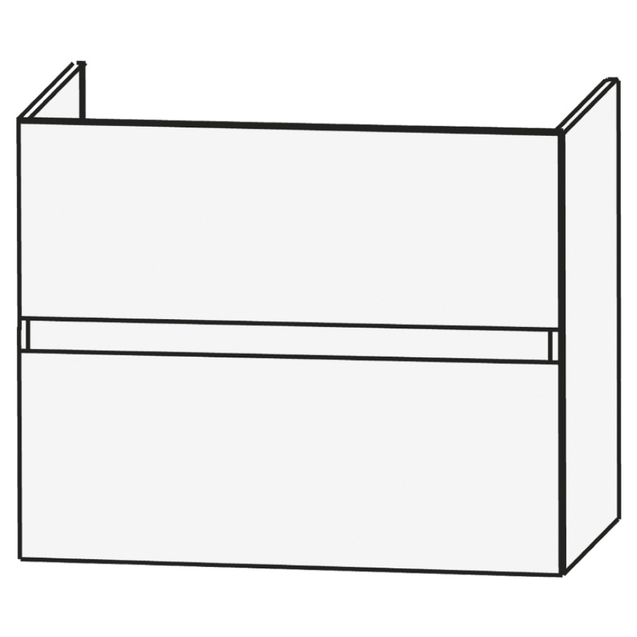 Elém. inférieur CONCEPT LINE
BEA, 80,0 x 68,0 x 47,0 cm
élément à 2 tiroirs, barre-
poignée en couleur corpus
pour lavabo 259 384/385 et
259 396