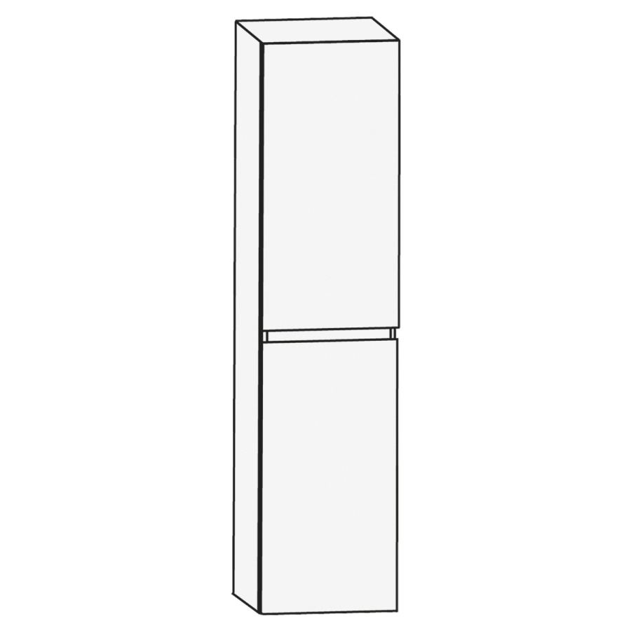 Armoire haute CONCEPT LINE
40 x 163 x 30 cm, armoire de
tablette, 2 portes, charnières
à droite, 4 tablettes, barre-
poignée en couleur corpus