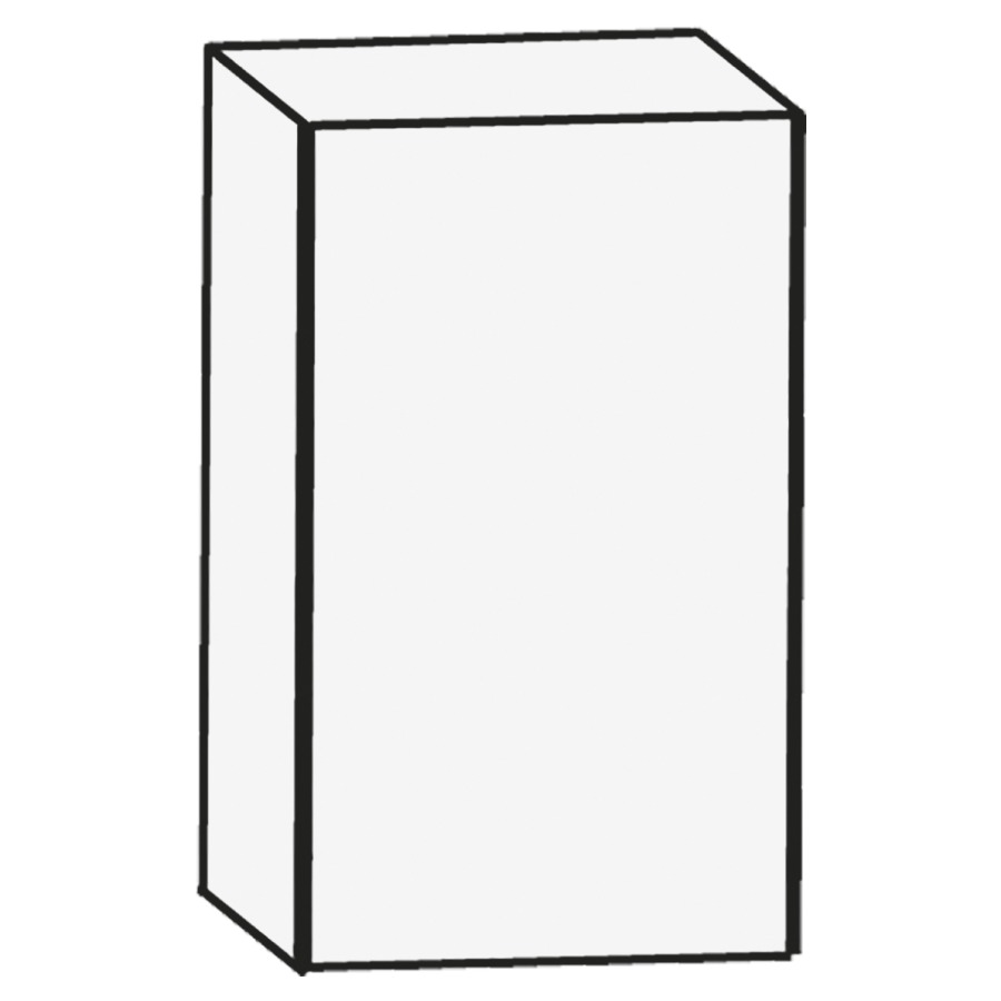 Armoire supérieure CONCEPT
LINE, 40 x 64 x 15 cm
armoire de tablette, 1 porte
charnières à droite
1 tablette