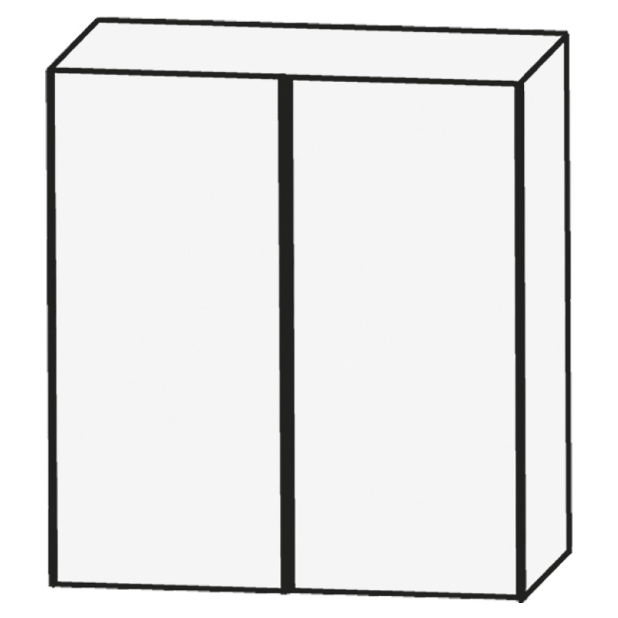 Armoire supérieure CONCEPT
LINE, 60 x 64 x 15 cm
armoire de tablette, 2 portes
1 tablette