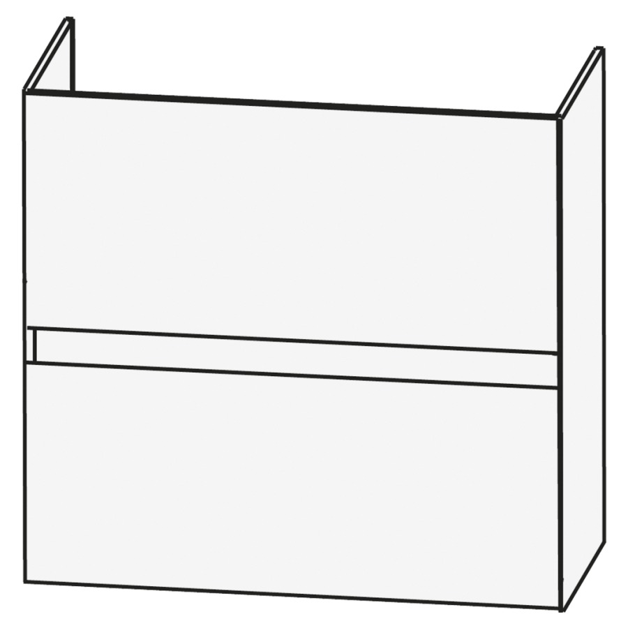 Elém. inférieur CONCEPT LINE
BEA, 60 x 52 x 47 cm
élément à 2 tiroirs, barre-
poignée en couleur corpus
pour lavabo 259 380/381 et
259 394
