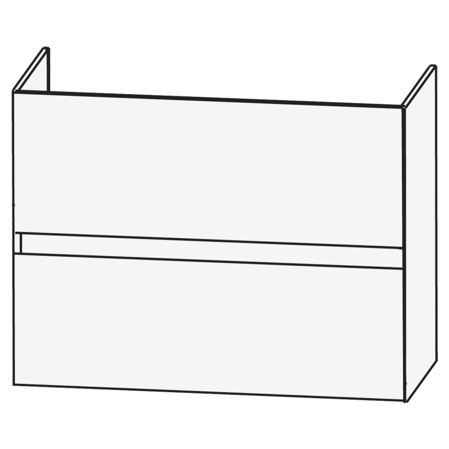 Elém. inférieur CONCEPT LINE
BEA, 70 x 52 x 47 cm
élément à 2 tiroirs, barre-
poignée en couleur corpus
pour lavabo 259 382/383 et 259
395