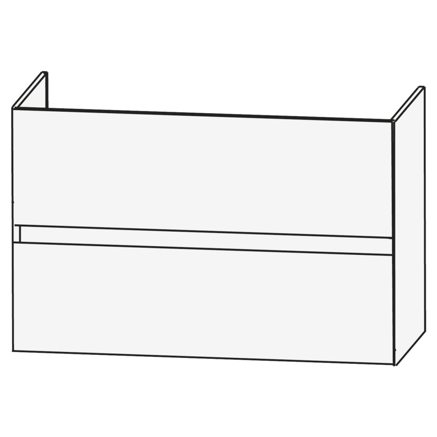 Elém. inférieur CONCEPT LINE
BEA, 80 x 52 x 47 cm
élément à 2 tiroirs, barre-
poignée en couleur corpus
pour lavabo 259 384/385 et
259 396
