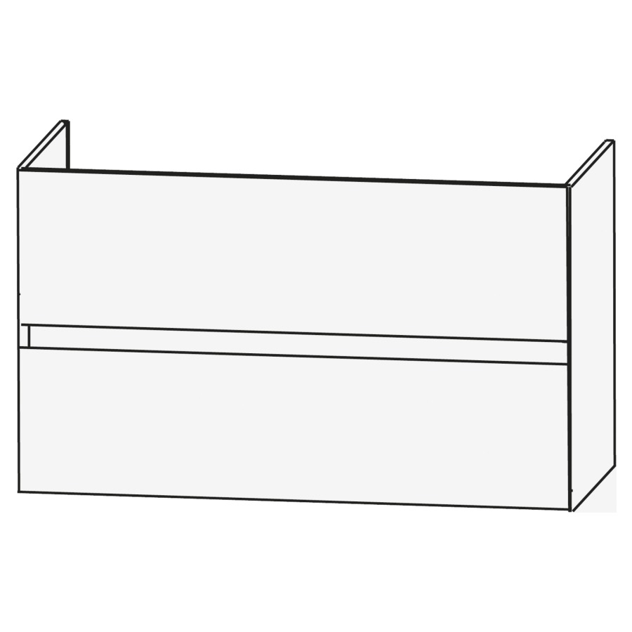 Elém. inférieur CONCEPT LINE
BEA, 90 x 52 x 47 cm
élément à 2 tiroirs, barre-
poignée en couleur corpus
pour lavabo 259 386/387 et
259 397