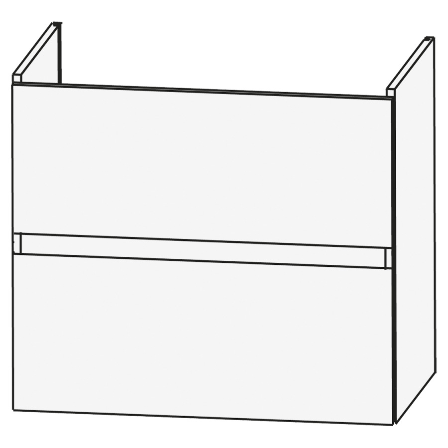 Élément inférieur CONNECT AIR
CUBE, 45 x 52 x 38 cm
élément à 2 tiroirs
pour lavabo Connect Air Cube
214 121
couleurs par collection