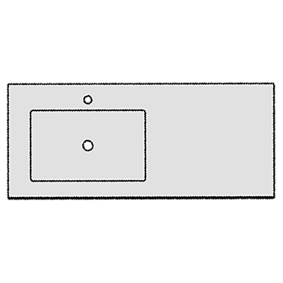 Lavabo TULLI ZUCCARI
120,5 x 1,5 x 51,5 cm
lavabo à gauche, sans
trop-plein