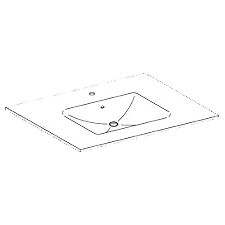 Lavabo TULLI ZUCCARI
105,5 x 1,2 x 51,5 cm
avec trop-plein